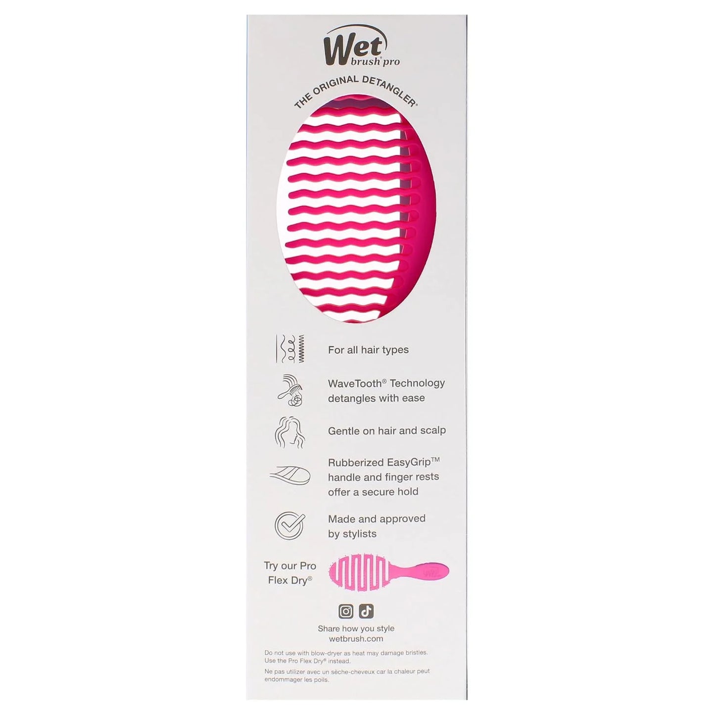 Wet Brush Comb Pro Detangler Black