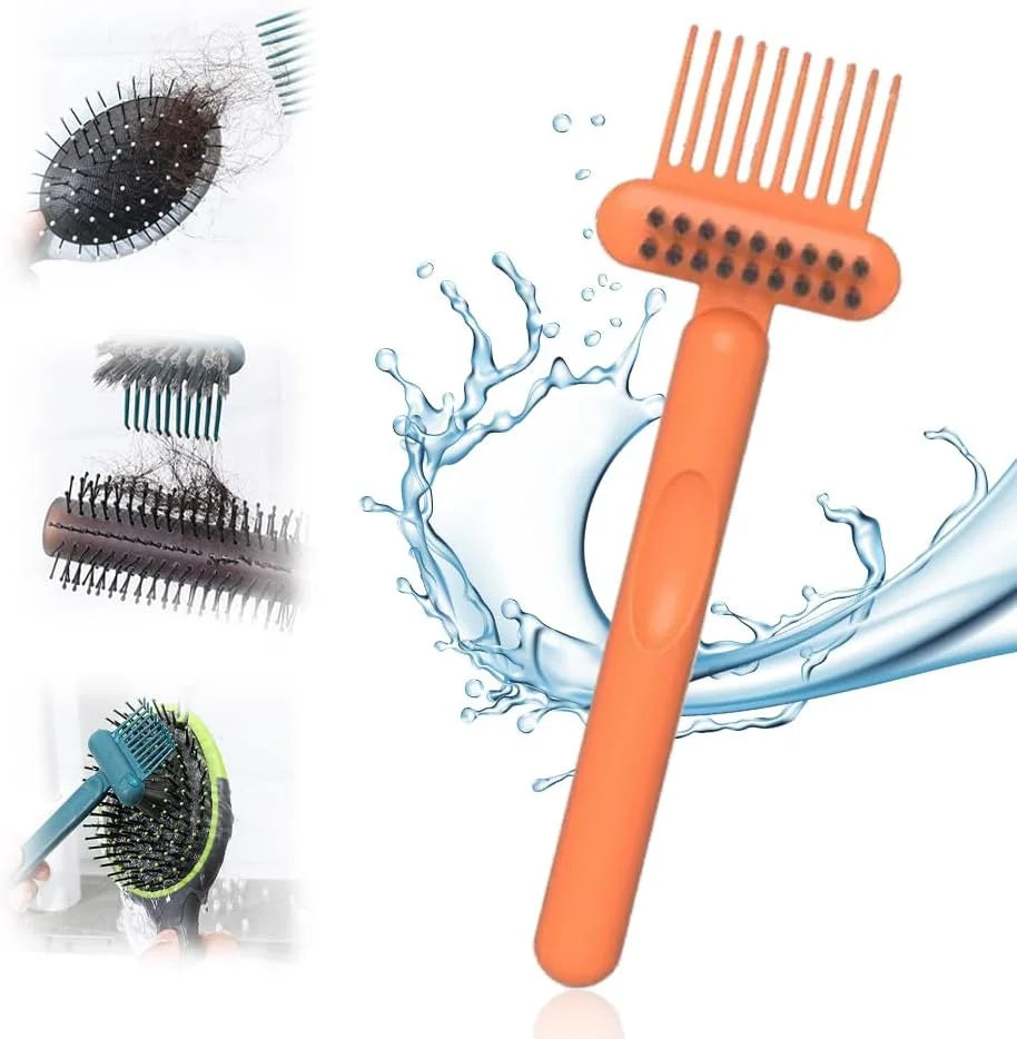 2 In 1 Hair Brush Cleaning Tool, 2025 New Comb Cleaning Brush, Portable Brush Cleaner for Travel, Hairbrush Cleaning Tool for Hair Salons (Green*2)