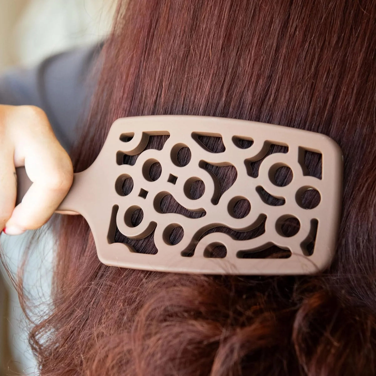 FRAMAR Professional Vented Hair Brush, Curved Hair Brush For Blow Drying