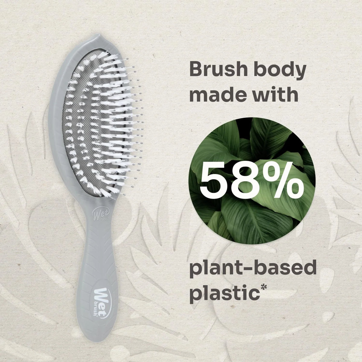 Wet Brush Go Green Coconut Oil Infused Detangling Hair Brush - Pain-Free Ultra-Soft Detangler Bristles Glide Through Tangles with Ease - Protects Against Split Ends (Pack of 2)