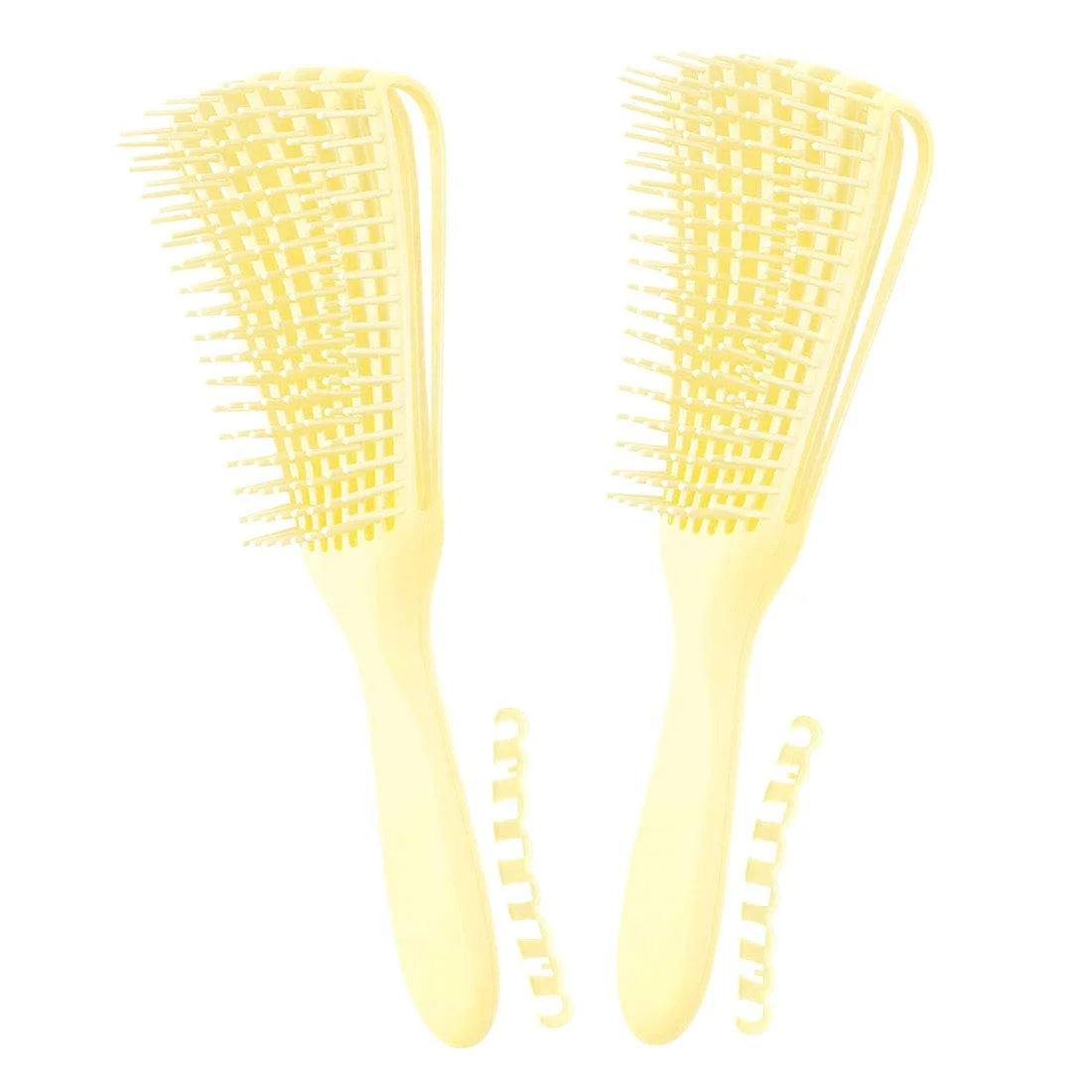 Hair Brush, Detangling Brush for Afro America/African Hair Textured 3a to 4c Kinky Wavy/Curly/Coily/Wet/Dry/Oil/Thick/Long Hair, Knots Detangler Scalp Massage Comb (2 pcs, Blue-Blue)