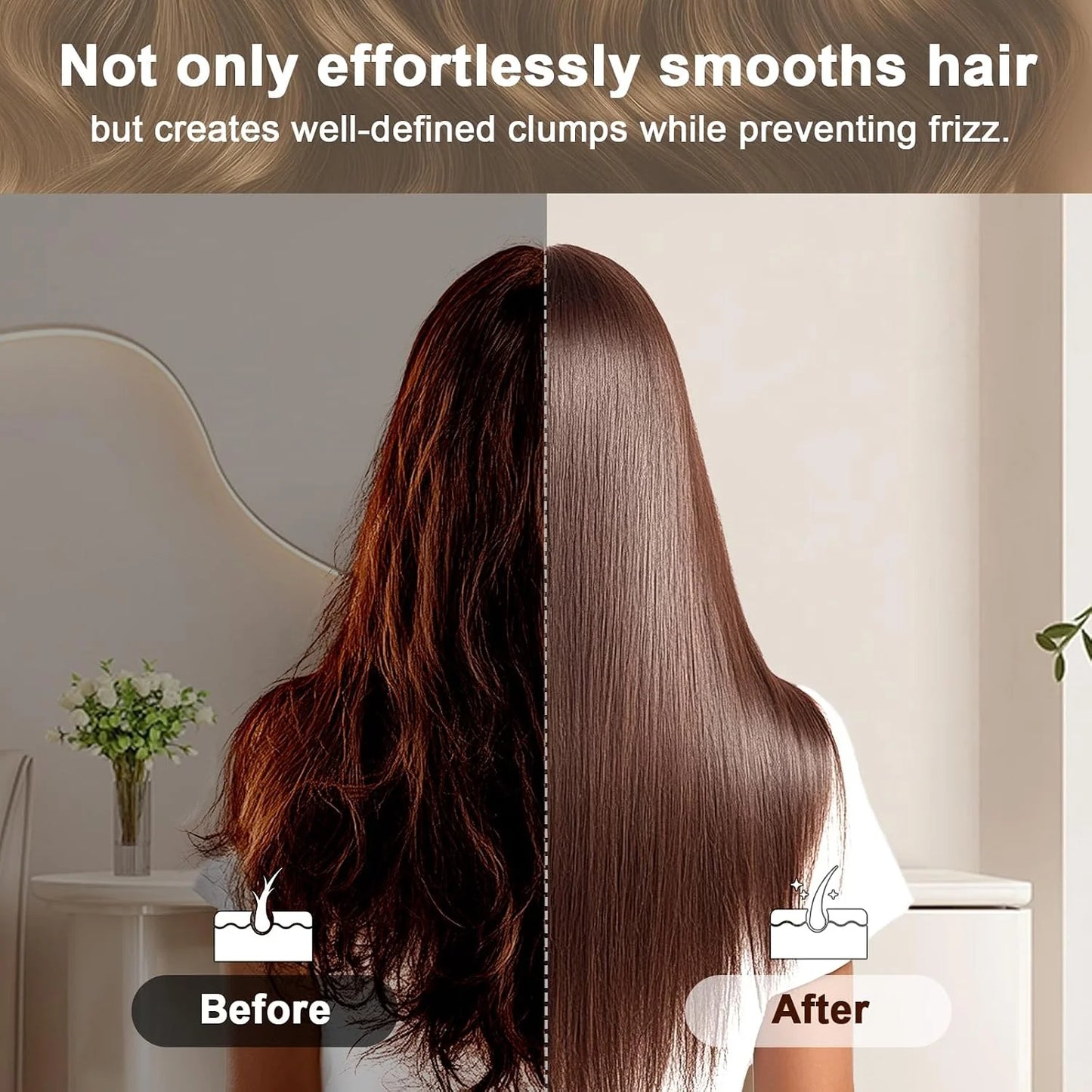 Natural Boar Bristle Hair Brush for Fine Hair - A Great Gift
