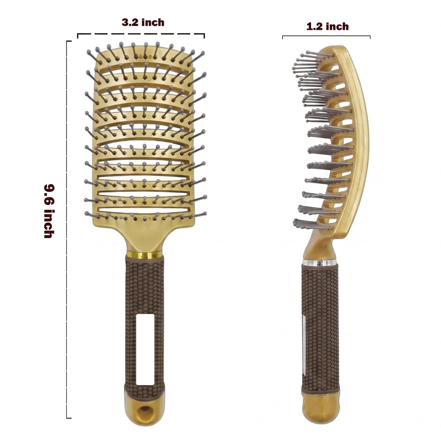 Curved Vented Hair Brush,Detangler Brush Faster Blow Drying for Women, Men