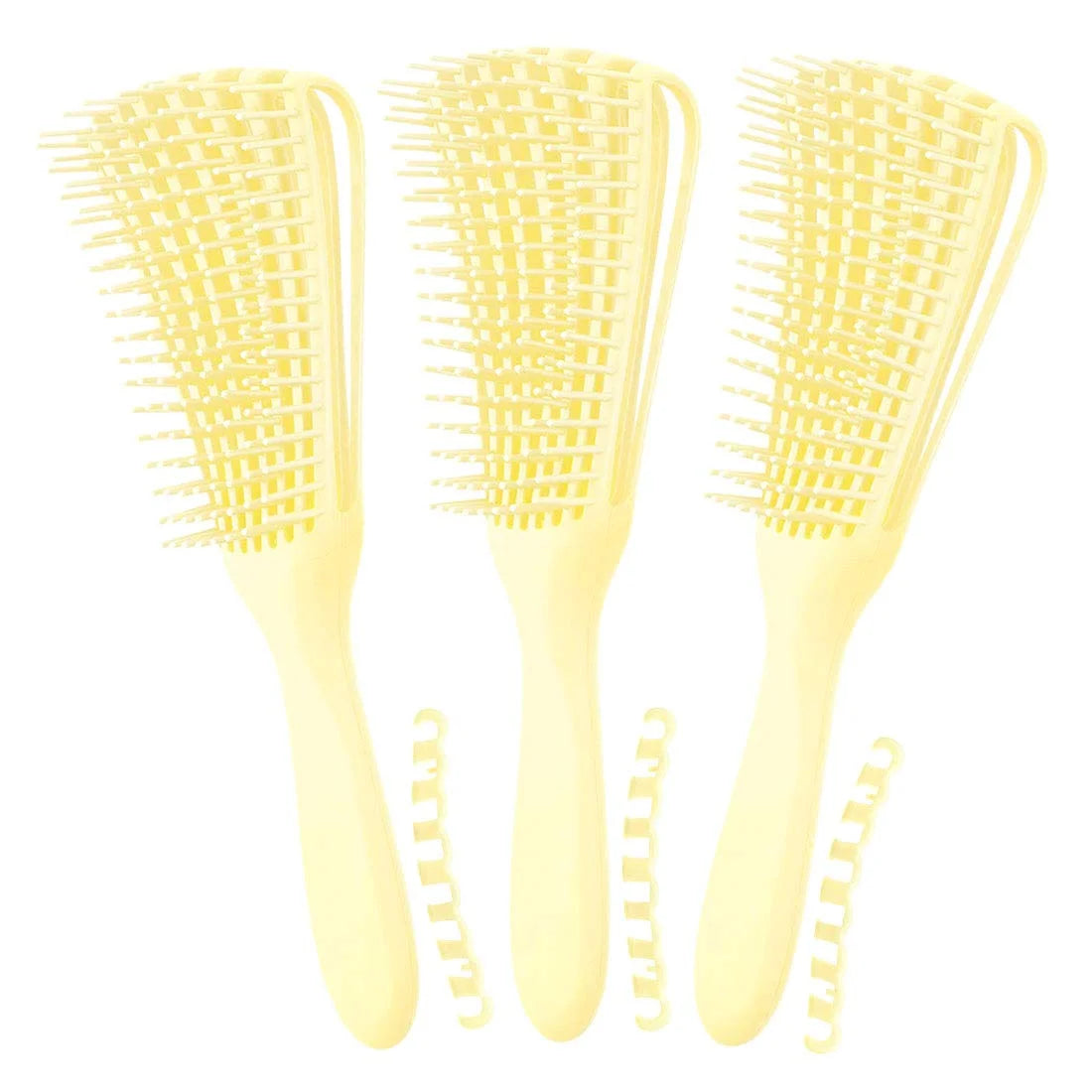 Hair Brush, Detangling Brush for Afro America/African Hair Textured 3a to 4c Kinky Wavy/Curly/Coily/Wet/Dry/Oil/Thick/Long Hair, Knots Detangler Scalp Massage Comb (2 pcs, Blue-Blue)