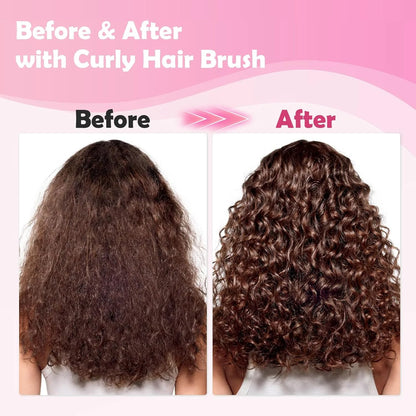 ABOYOY Curl Defining Brush with Side Gear for Curly Hair, Detangling & Styling Brush for Women Men, Lightweight Ergonomic Candy Brush Works on Wet or Dry Hair (Purple)