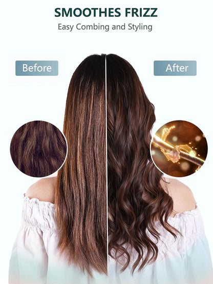 Blue Curl Defining Brush for Curly Hair – Detangling & Styling Brush for Women & Men, Defines 2A to 4C Curls, Reduces Frizz, Perfect for Wet & Dry Hair (Blue)