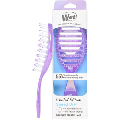 Wet Brush Speed Dry Hair Brush, Orange Crush (Summer Quencher) - Vented Design & Soft HeatFlex Bristles Are Blow Dry Safe - Ergonomic Handle Manages Tangles - Pain-Free Hair Accessories