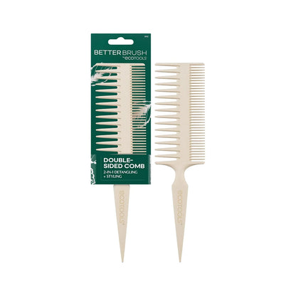 EcoTools Slick Back Hairbrush, Small Brush for Ponytail or Bun, 1 Count