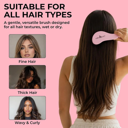 Mini Wet Brush, Travel Detangler Brush for Wet or Dry Hair, Brush for Women
