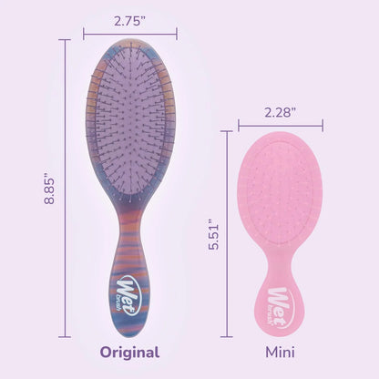 Wet Brush Original Detangler Hair Brush, Hipster Sketch, Ultra-Soft IntelliFlex Bristles, Detangling Bristles Glide Through Tangles (Wet & Dry Hair), Women & Men