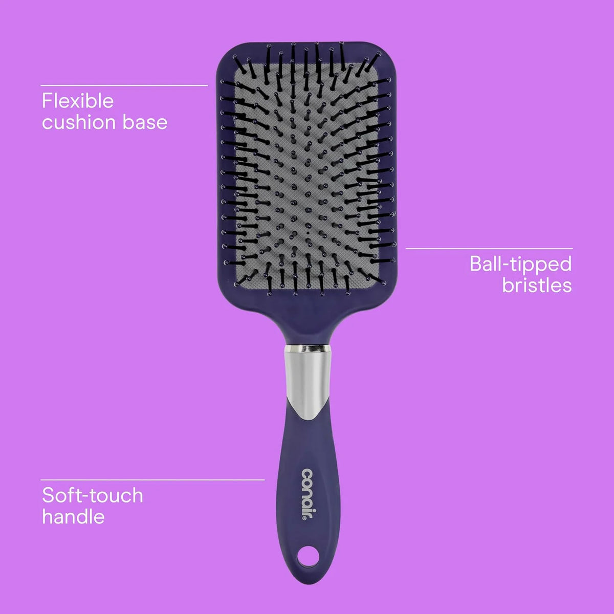 Conair Paddle Hair Brush, Ultra Wide Detangling Design for Thick Hair