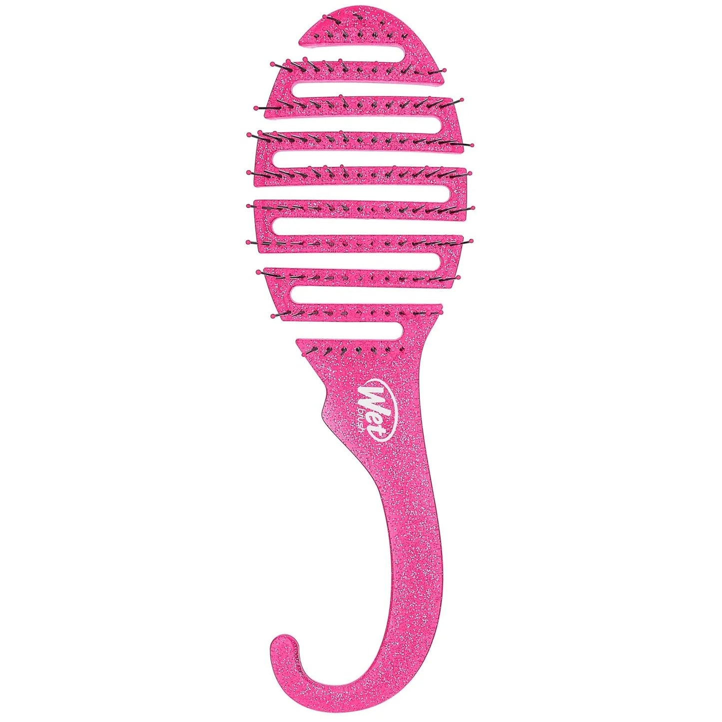 Wet Brush Shower Hair Brush Detangler - Exclusive Ultra-soft IntelliFlex Bristles - Minimizes Pain And Protects Against Split Ends and Breakage - Comb For Women, Men, Wet & Dry Hair - Purple Glitter