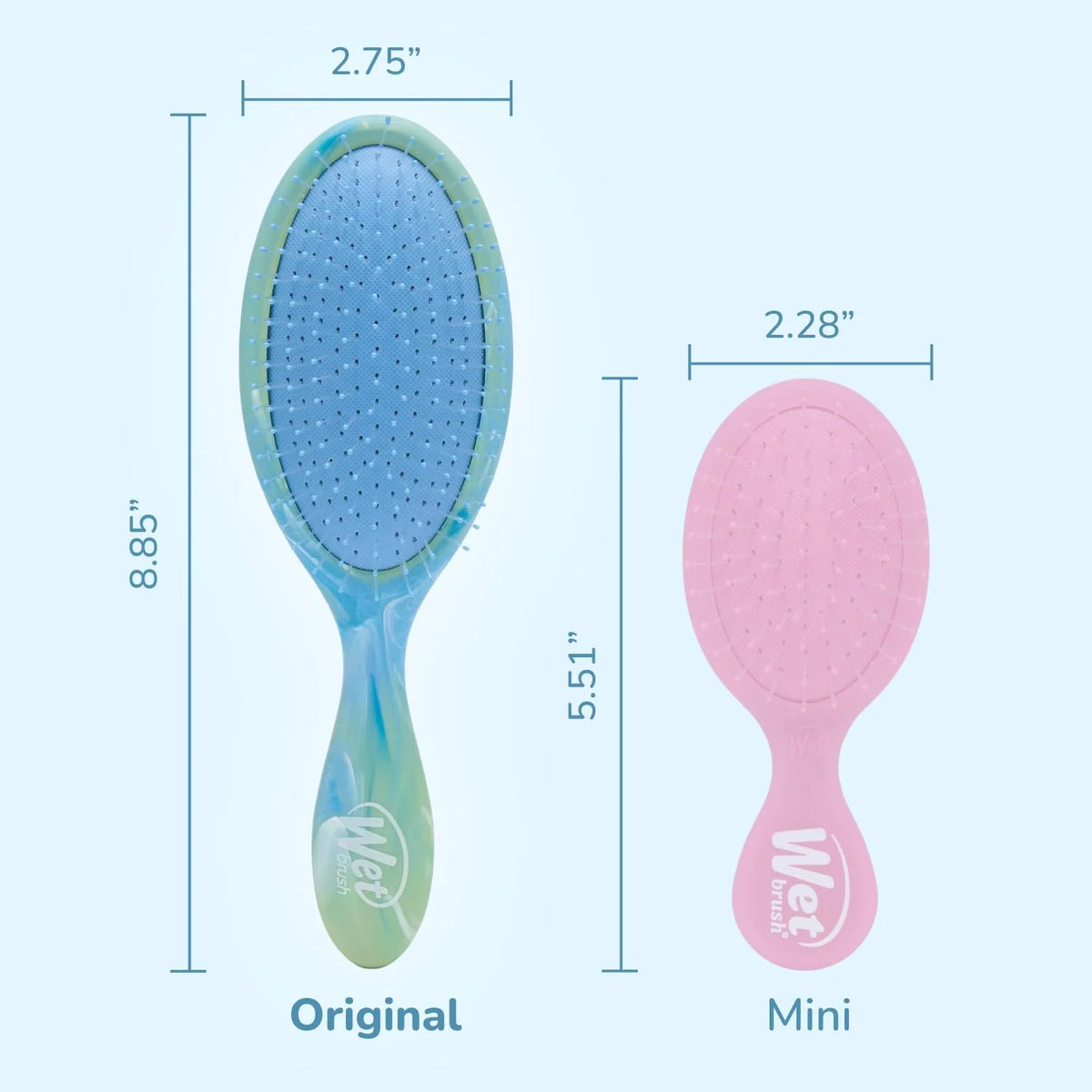 Wet Brush Original Detangler, Green Juice (Summer Quencher), Ultra-Soft IntelliFlex Bristles Glide Through Tangles, Detangling Hair Brush (Wet & Dry), Women & Men, Limited Edition