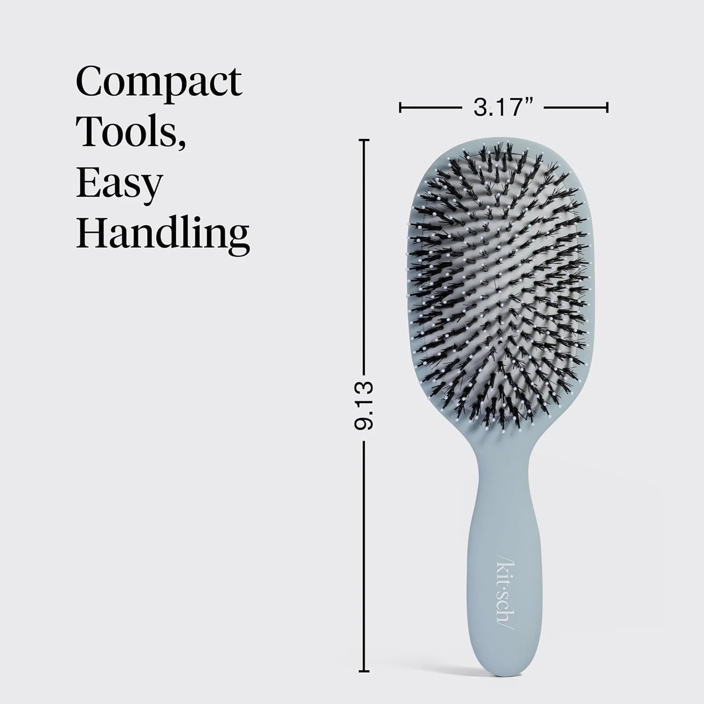 Kitsch Smooth & Polish Hair Brushes For Women and Men - Haze Blue