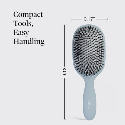 Kitsch Smooth & Polish Hair Brushes For Women and Men - Haze Blue