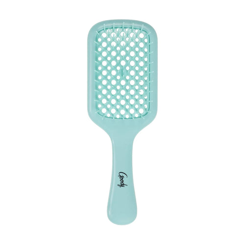 Planet Goody Ocean Rescue Vented Paddle Brush - Teal, Ouchless Detangler with Flexible Bristles, Helps Accelerate Drying, Use as a Detangling or Styling Brush, All Hair Types