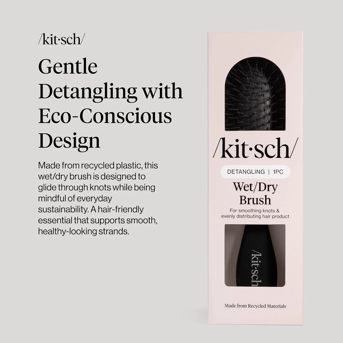 Kitsch Wet Dry Brush Detangler – Hair Brush for Women - Terracotta