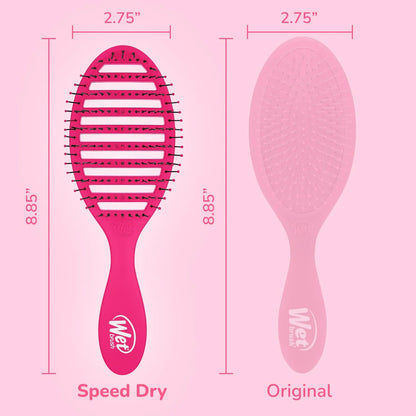 Wet Brush Speed Dry Hair Brush, Orange Crush (Summer Quencher) - Vented Design & Soft HeatFlex Bristles Are Blow Dry Safe - Ergonomic Handle Manages Tangles - Pain-Free Hair Accessories