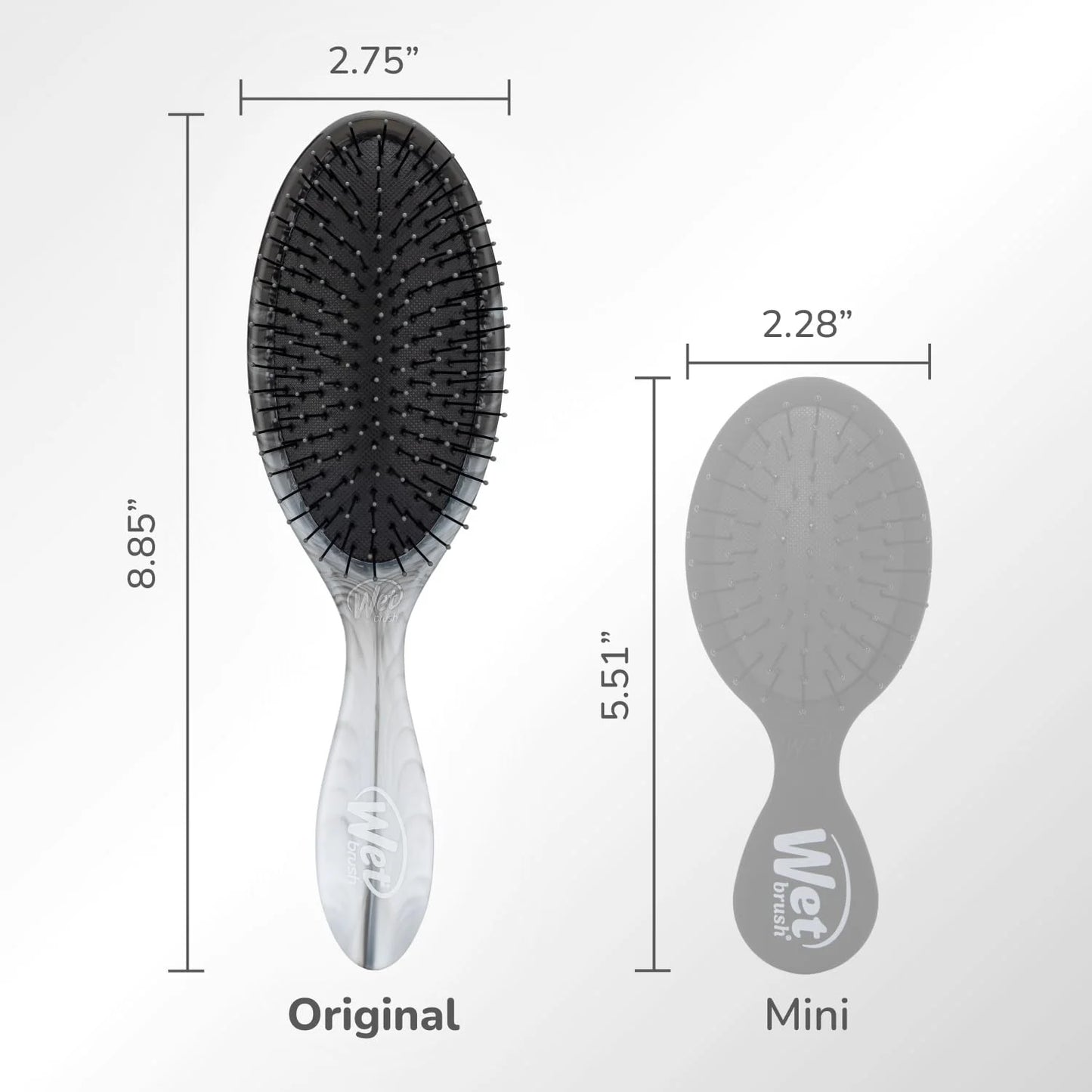 Wet Brush Original Detangler Hair Brush, Hipster Sketch, Ultra-Soft IntelliFlex Bristles, Detangling Bristles Glide Through Tangles (Wet & Dry Hair), Women & Men