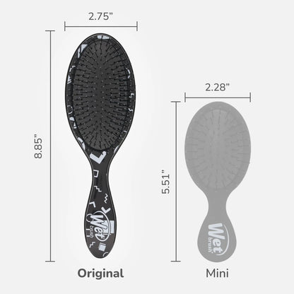 Wet Brush Original Detangler Hair Brush, Hipster Sketch, Ultra-Soft IntelliFlex Bristles, Detangling Bristles Glide Through Tangles (Wet & Dry Hair), Women & Men