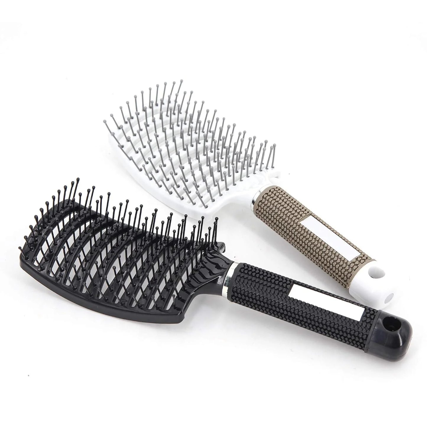 Vent Blow Dryer Hair Brush, Women Thick Long Curly Paddle Detangling Massage Brush, Fast Drying Straight Volume Comb, Curved Anti Static Styling Tool for Wet/Dry Hair