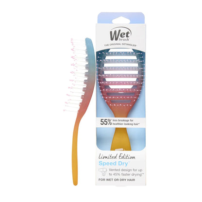 Wet Brush Speed Dry Hair Brush, Orange Crush (Summer Quencher) - Vented Design & Soft HeatFlex Bristles Are Blow Dry Safe - Ergonomic Handle Manages Tangles - Pain-Free Hair Accessories