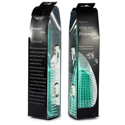 BESTOOL Detangling Brush for Natural Hair, Detangler for 3/4abc Curly, Coily, Kinky Hair, Detangle Wet/Dry Easily with No Pain (Purple)