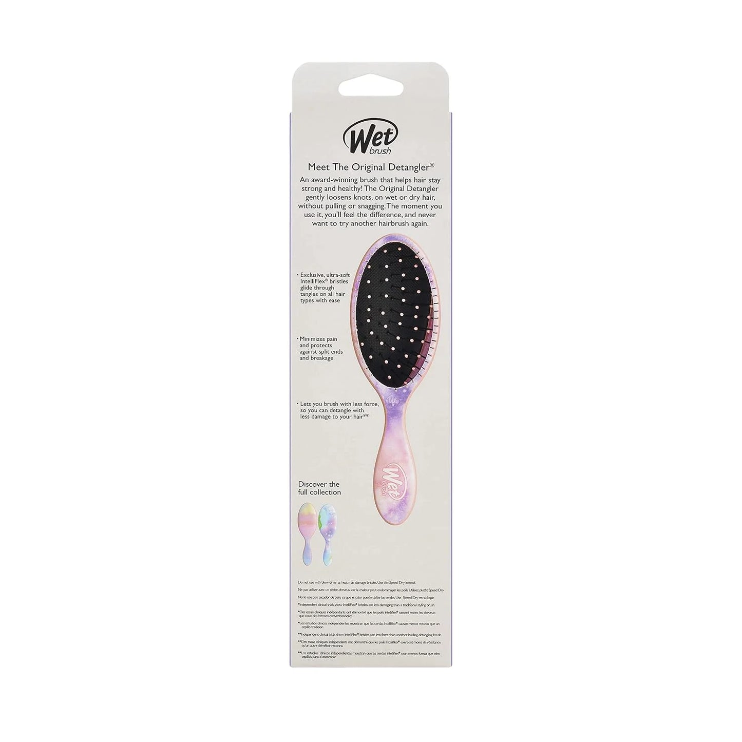 Wet Brush Original Detangler Hair Brush, Hipster Sketch, Ultra-Soft IntelliFlex Bristles, Detangling Bristles Glide Through Tangles (Wet & Dry Hair), Women & Men