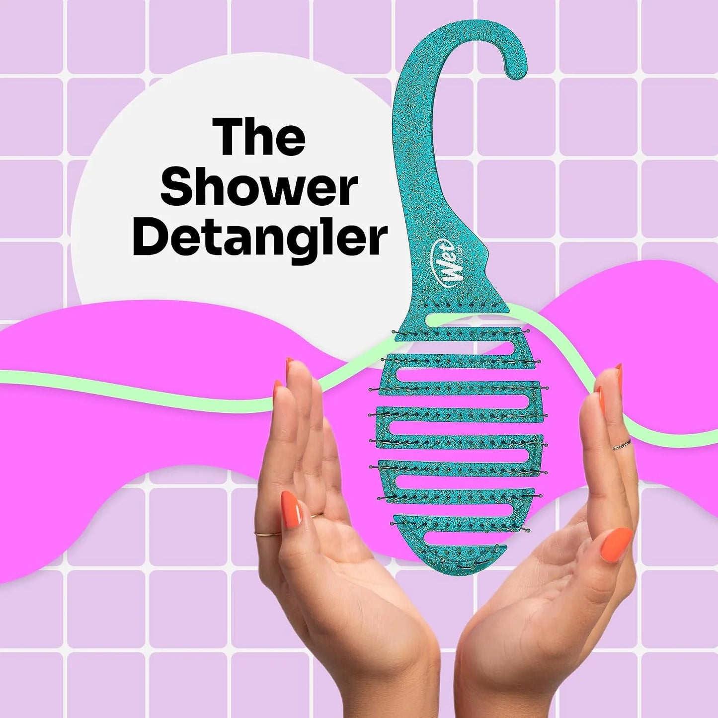Wet Brush Shower Hair Brush Detangler Bundle with Exclusive Ultra-soft IntelliFlex Bristles - 2 Pack