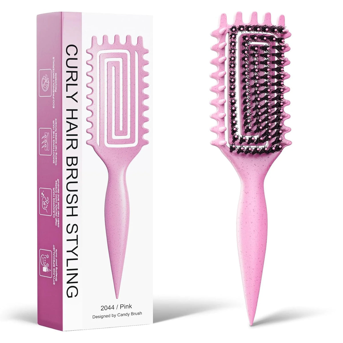 Curly Hair Brush, Curl Brush For Wet & Dry Hair,Curl Defining For Women&Men