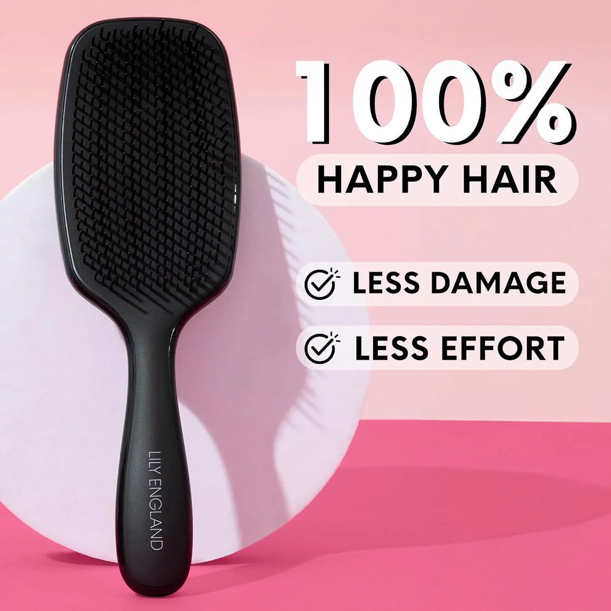 Lily England Detangler Hair Brush for Women for Curly Wet & Dry, Purple