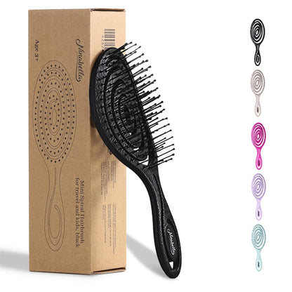 Ninabella Detangler Brush - No Tangle Hair Brush for Women, Fine, Thick and Long Hair - Hairbrush for Wet and Dry Hair, Gentle on the Scalp - Light Blue