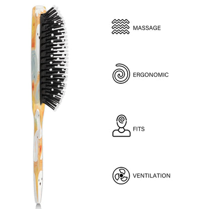 Wet Hair Brush Detangling Hair Brushes for Women Men, Paddle Brush(Retro Leopard Cheetah Animal Print)