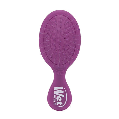 Wet Brush Mini Detangler Hair Brush, Purple, Detangling Travel Hairbrush, Ultra-Soft IntelliFlex Bristles Glide Through Tangles with Ease, Pain-Free, All Hair Types (2 Pack)
