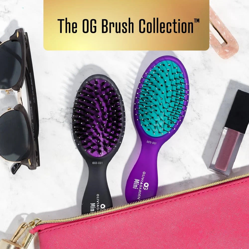 Olivia Garden Aurora Detangler Brush for Wet and Dry Fine to Medium Hair - Detangling Brush for Women, Men, Kids