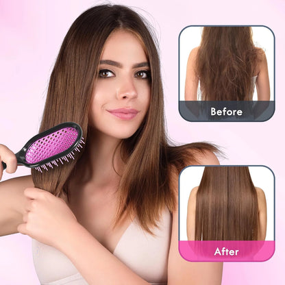 Vented Detangling Hair Brush - 2 Pack Detangler Hairbrush for Effortless Tangle Removal - Ultra-Soft Bristles -For Natural Curly Straight Wet Dry Damaged Hair for Women Men Kids