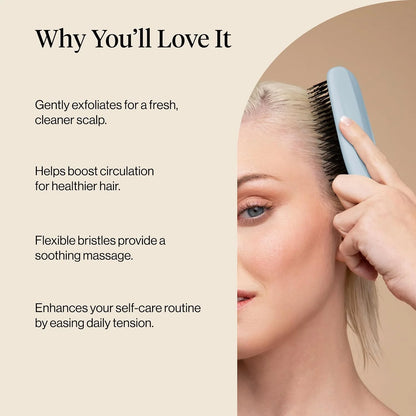 Kitsch Scalp Renewal Brush - Hairbrush Scalp Massager - Haze Blue