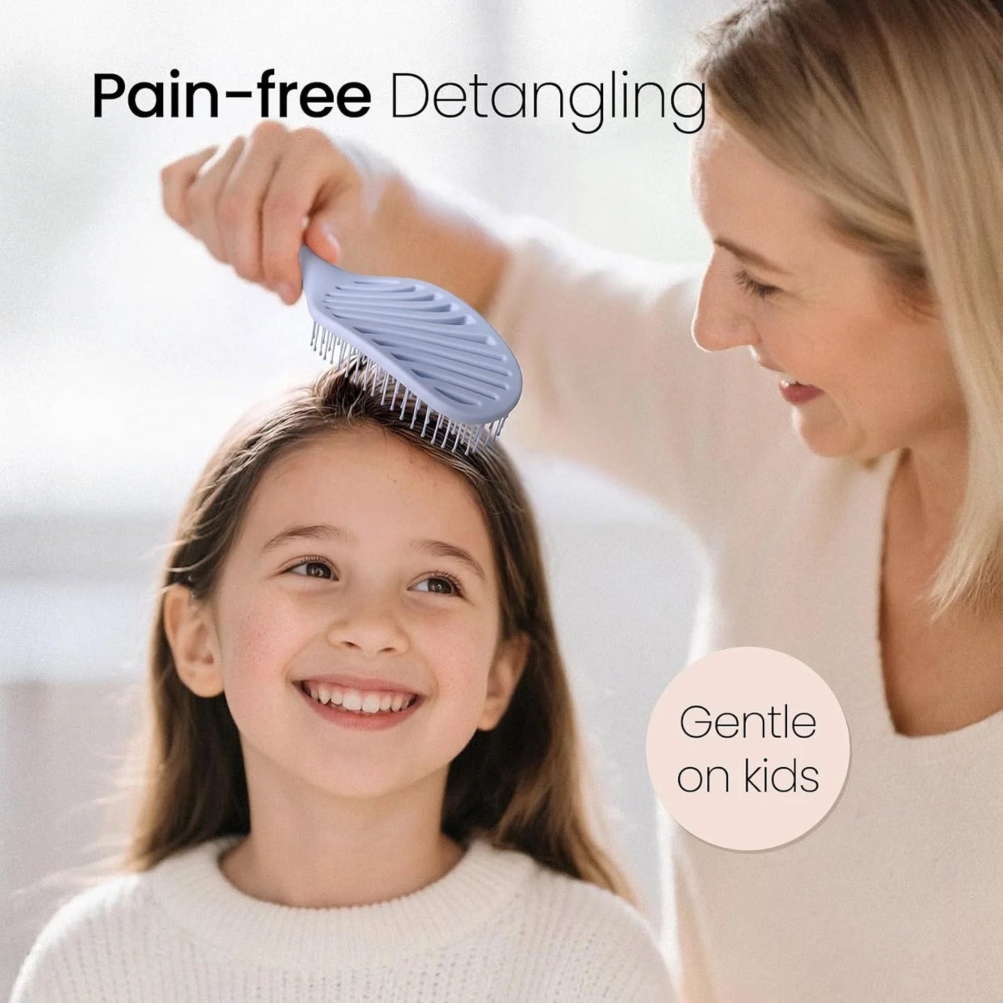 AIMIKE Spiral Flex Hair Brush for Fine Hair, Gentle Detangler for Women