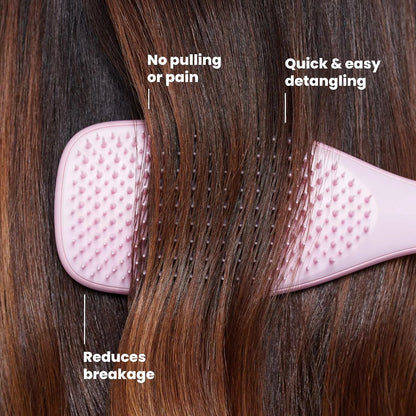 Tangle Teezer Ultimate Detangler Brush, Straight to Wavy, Millennial Pink