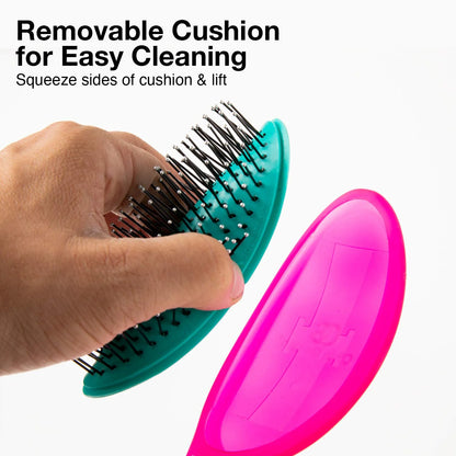 Olivia Garden Aurora Detangler Brush for Wet and Dry Fine to Medium Hair - Detangling Brush for Women, Men, Kids