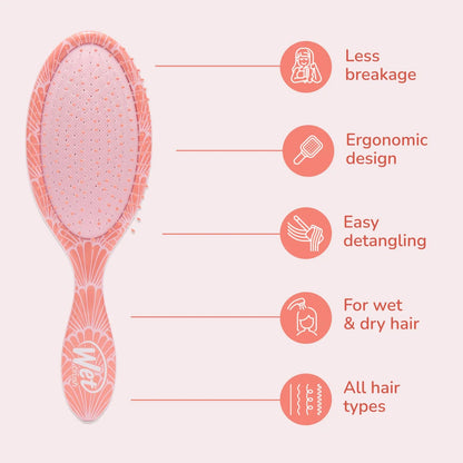 Wet Brush Original Detangler, Green Juice (Summer Quencher), Ultra-Soft IntelliFlex Bristles Glide Through Tangles, Detangling Hair Brush (Wet & Dry), Women & Men, Limited Edition