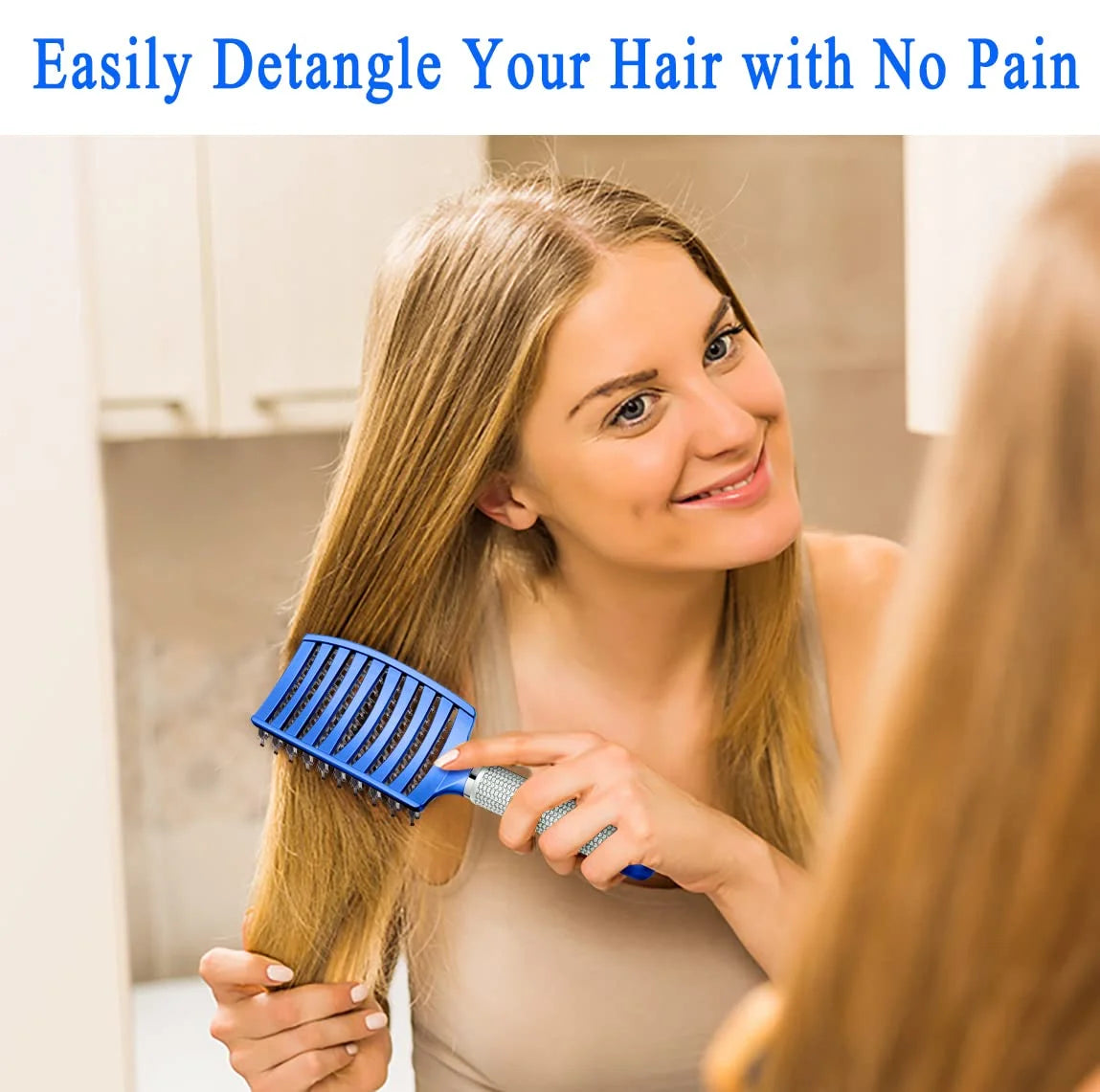 Detangling Brush for Women & Kids, Wet & Dry Hair, All Hair Types