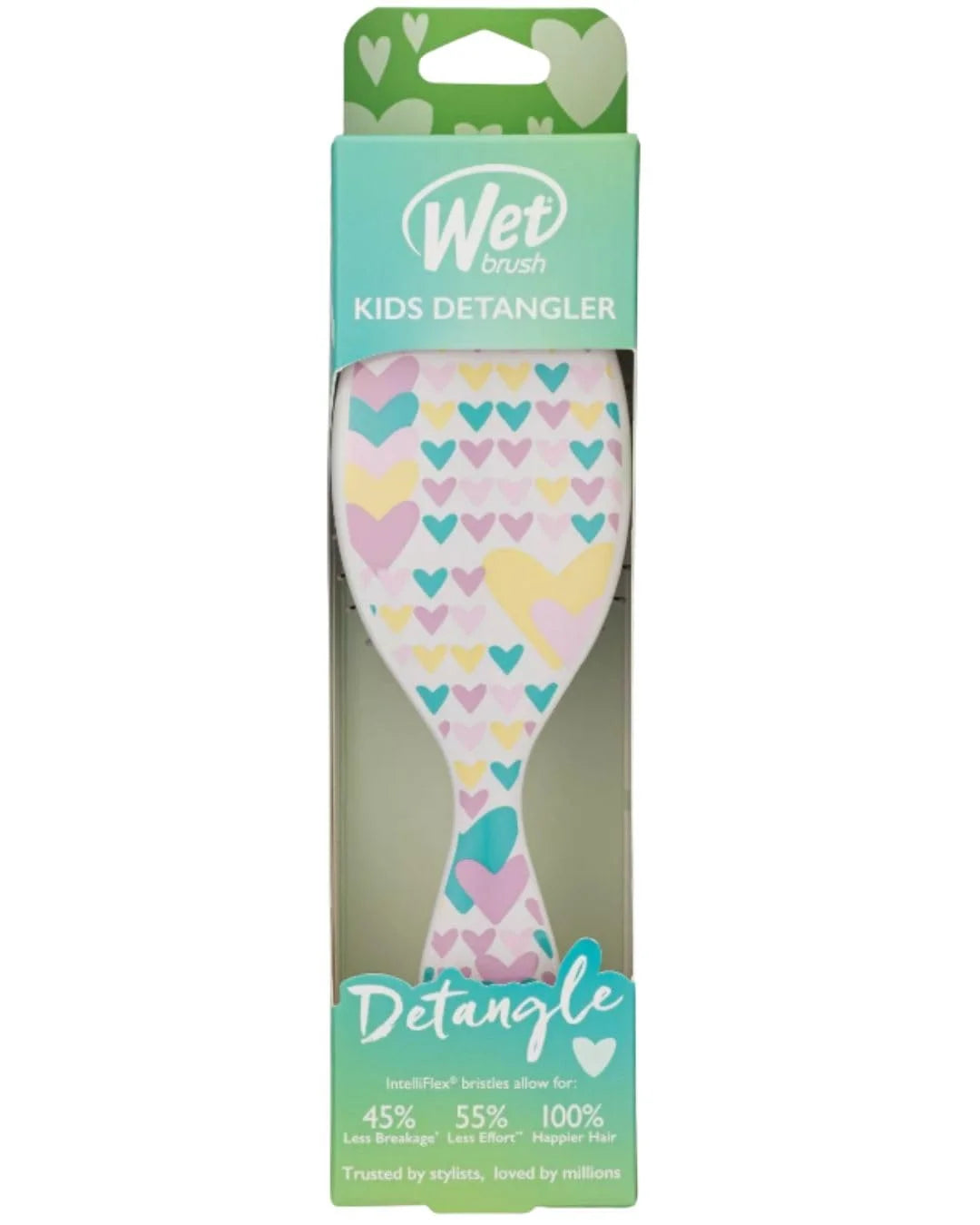 Wet Brush Kids Detangler Hair Brushes - Chevron - Midi Detangling Brush with Ultra-Soft IntelliFlex Bristles Glide Through Tangles with Ease - Pain-Free Comb for All Hair Types
