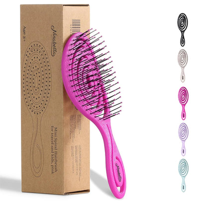 Ninabella Detangler Brush - No Tangle Hair Brush for Women, Fine, Thick and Long Hair - Hairbrush for Wet and Dry Hair, Gentle on the Scalp - Light Blue