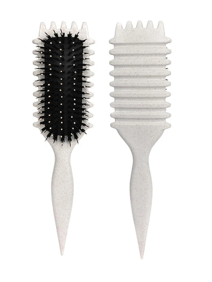 Blue Curl Defining Brush for Curly Hair – Detangling & Styling Brush for Women & Men, Defines 2A to 4C Curls, Reduces Frizz, Perfect for Wet & Dry Hair (Blue)