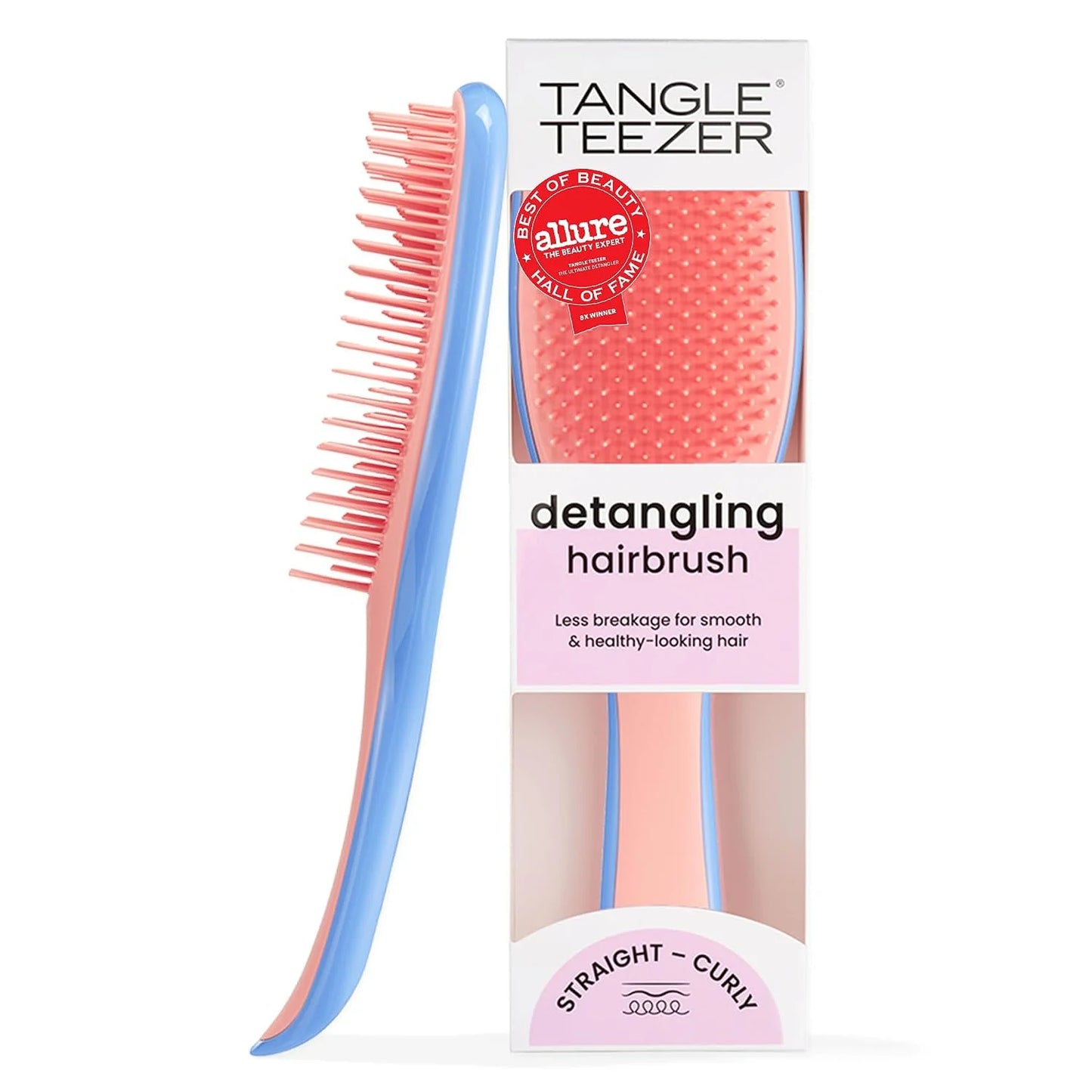 Tangle Teezer Ultimate Detangler Brush, Straight to Wavy, Millennial Pink