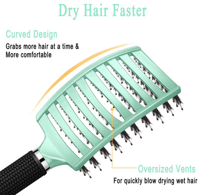 Detangling Brush for Women & Kids, Wet & Dry Hair, All Hair Types