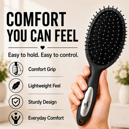 HerStyler Purple Hair Brush Detangler -Pain Free, No Breakage