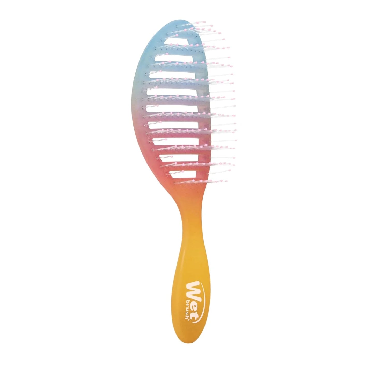 Wet Brush Speed Dry Hair Brush, Orange Crush (Summer Quencher) - Vented Design & Soft HeatFlex Bristles Are Blow Dry Safe - Ergonomic Handle Manages Tangles - Pain-Free Hair Accessories