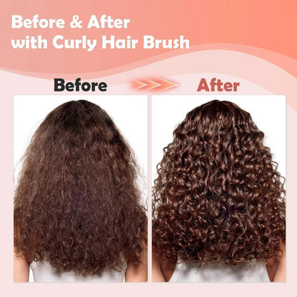 ABOYOY Curl Defining Brush with Side Gear for Curly Hair, Detangling & Styling Brush for Women Men, Lightweight Ergonomic Candy Brush Works on Wet or Dry Hair (Purple)